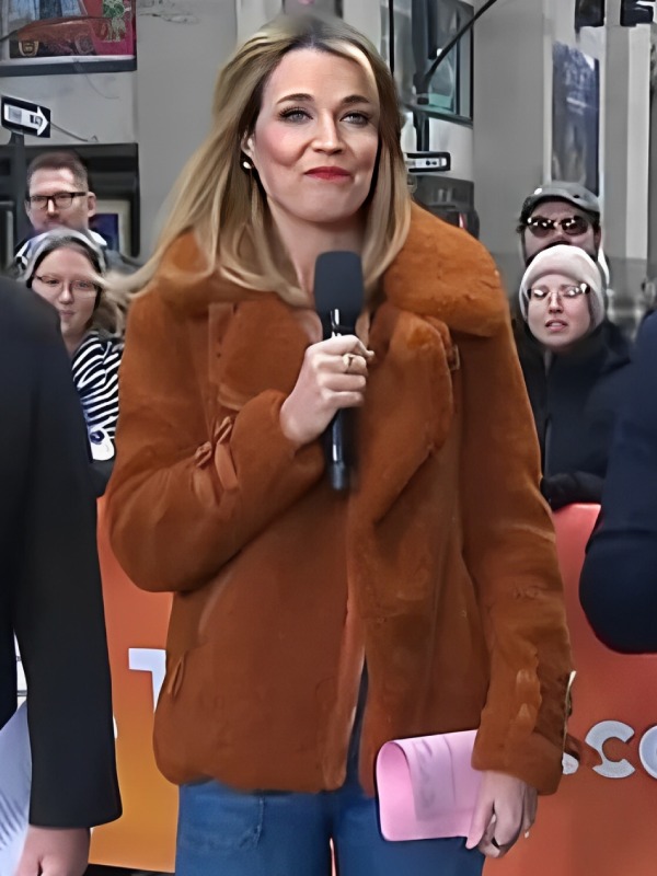 Savannah Guthrie Sherpa Jacket