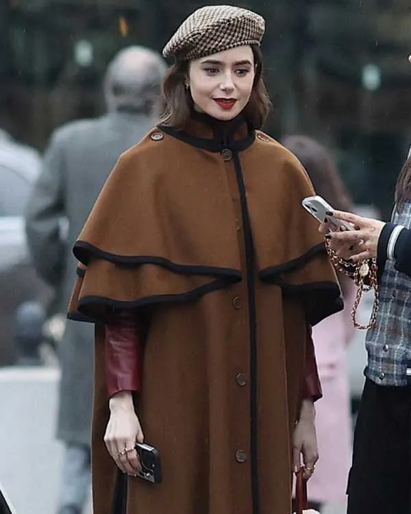 Emily In Paris Emily Cooper Cape Coat