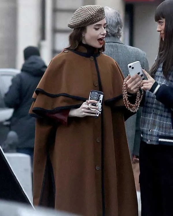 Emily In Paris Emily Cooper Cape Coat